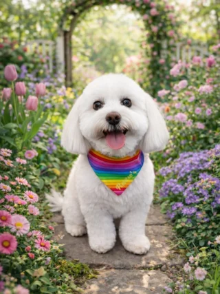 Dog receiving mobile grooming in Cedar Park, TX
