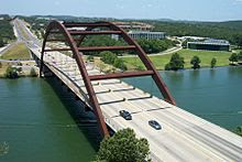 Austin, TX skyline and bridge